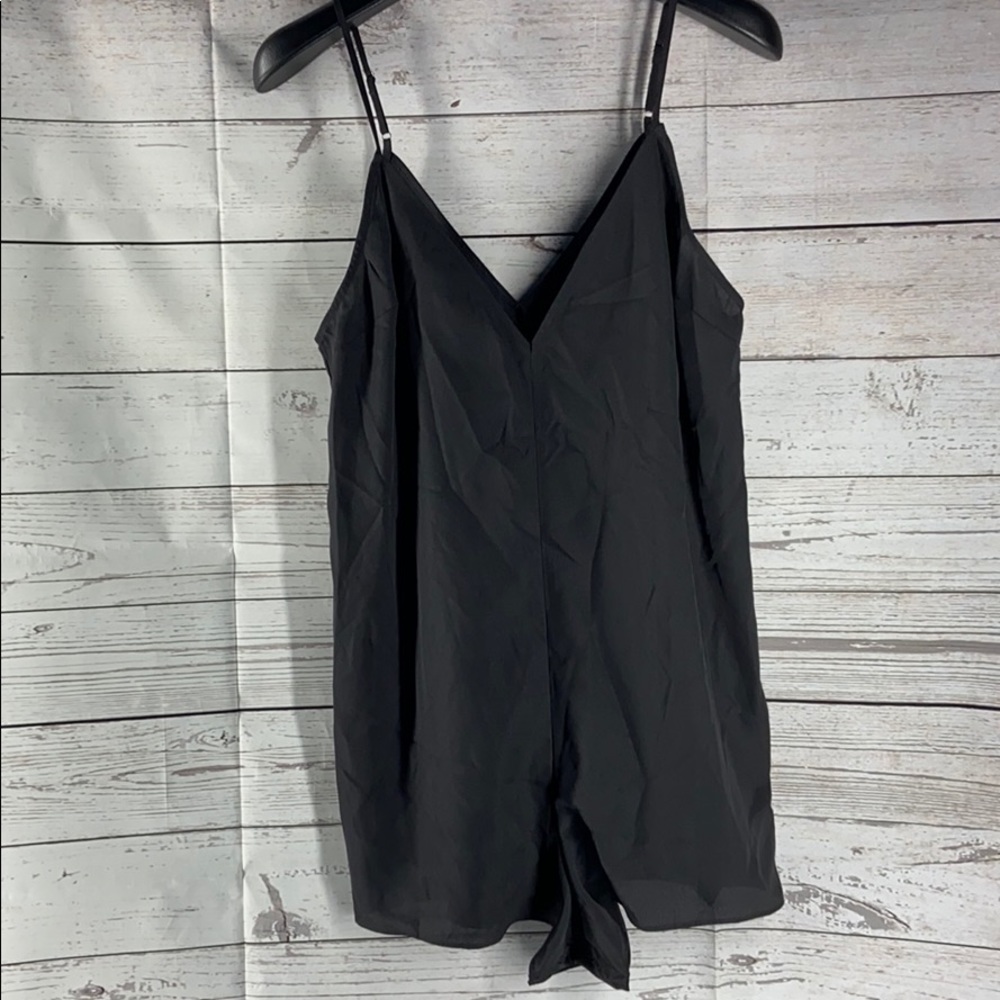 Guess Black V-Neck Romper Size S